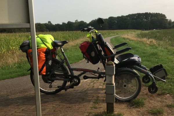 OPair rolstoelfiets huren Van Raam klantervaring de Boer