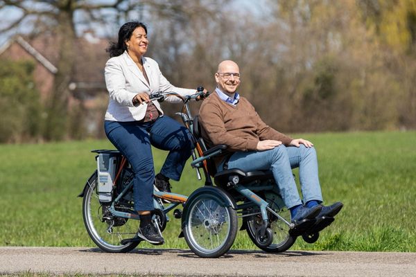 7 interesting facts about the cargo tricycle - OPair wheelchair bike Van Raam