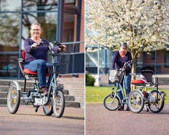 Cycling with hip osteoarthritis on a Van Raam scooter bike