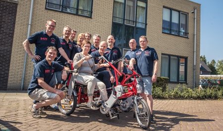 Nursing home gets a side-by-side tandem thanks to donations from a funeral 