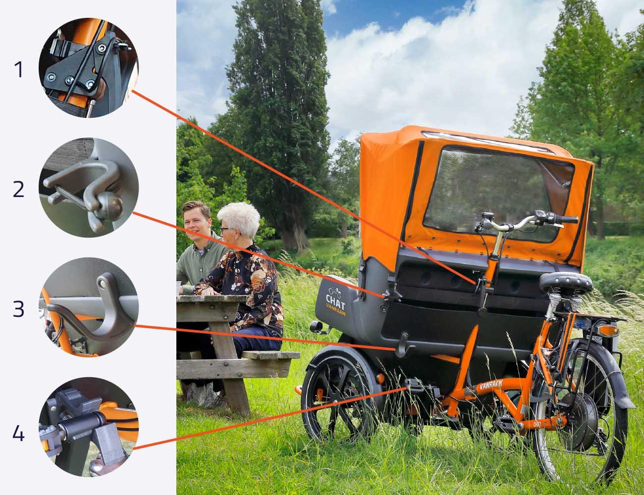 Van Raam Chat met 3D geprinte onderdelen