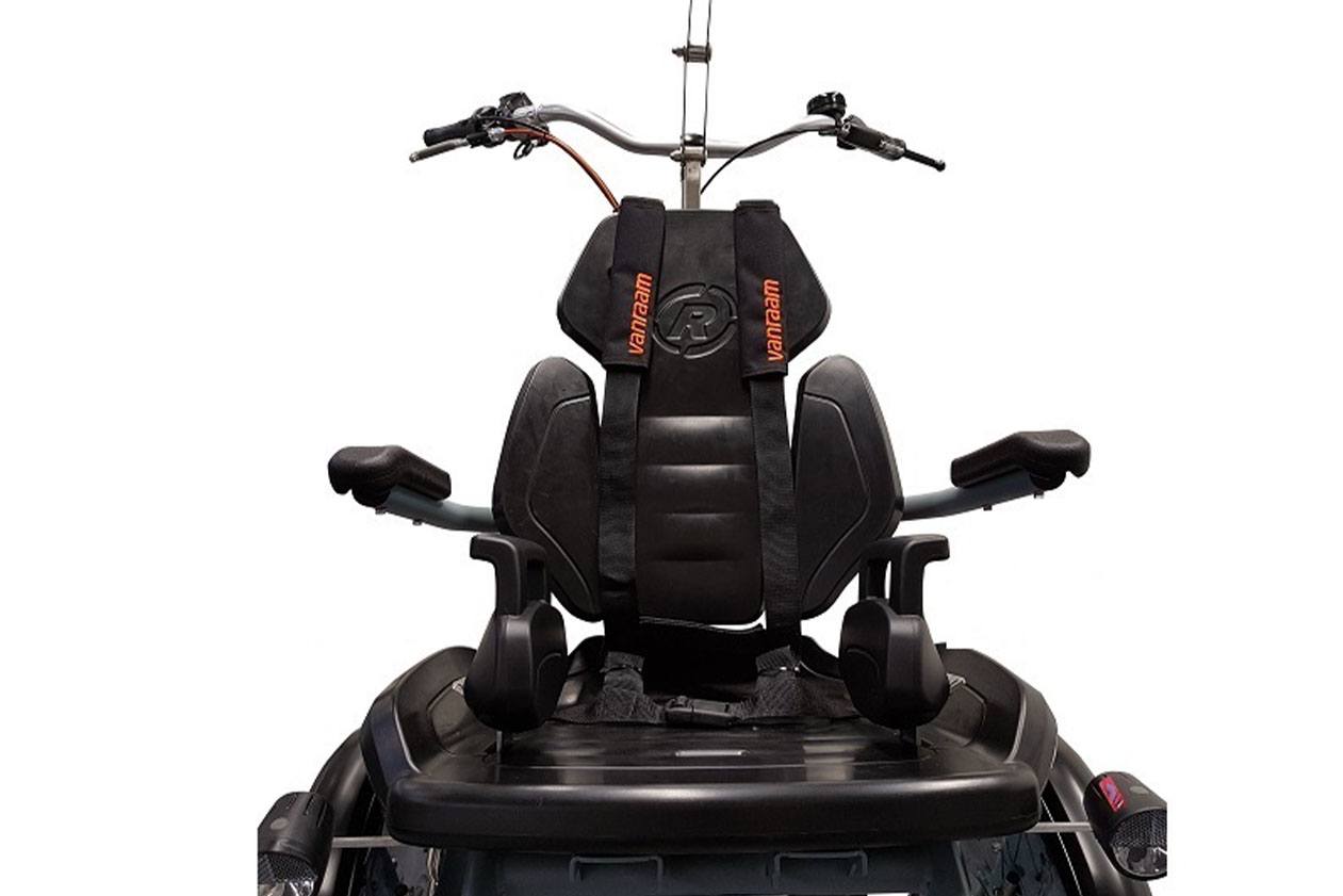 Siège de vélo OPair pour fauteuil roulant réglable en largeur
