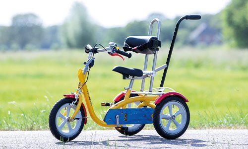 Unique-riding characteristics of the Husky children's tricycle Van Raam