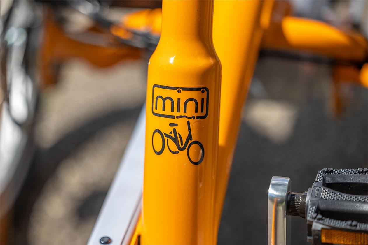 Mini children tricycle yellow orange Van Raam