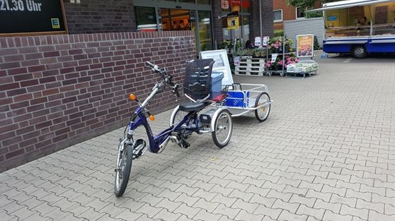 User experience Gunter Rodewald Van Raam Easy Rider with trailer