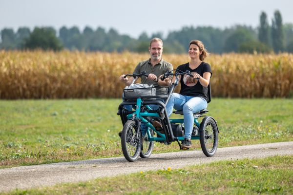 Motor in rear axle Fun2Go duo bike Van Raam