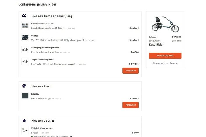 van raam configurator je fiets naar jouw wensen en behoeften maken
