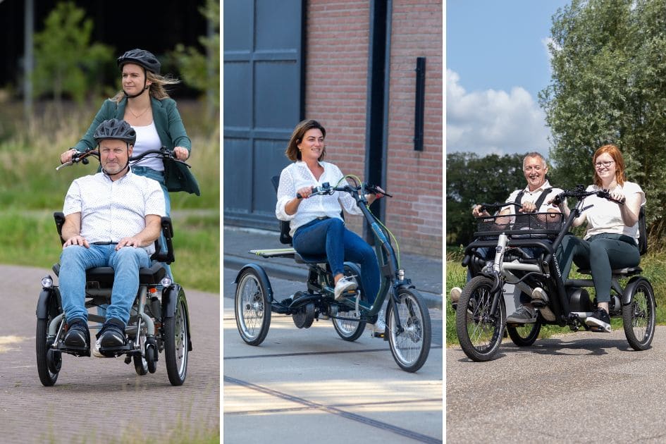 Angepasstes Fahrrad für invalide Personen