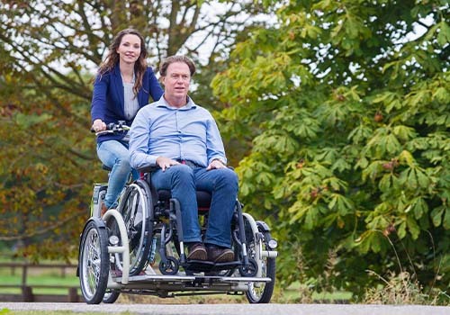 Van Raam VeloPlus Rollstuhl-Fahrradverleih bei De Bever