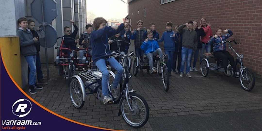 Van Raam aangepaste fietsen - rondleiding basisschool