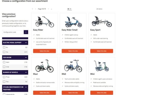 Le configurateur de velo Van Raam