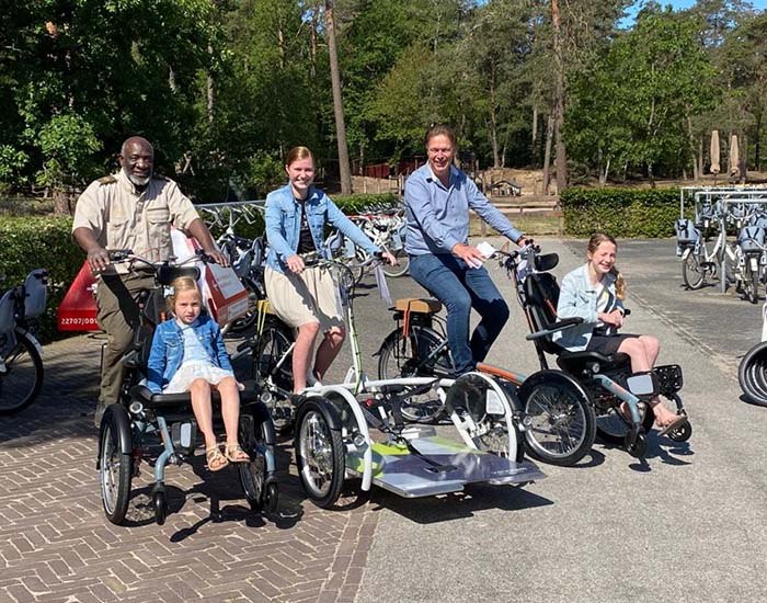 New Van Raam adapted bicycles delivered to Park Hoge Veluwe 