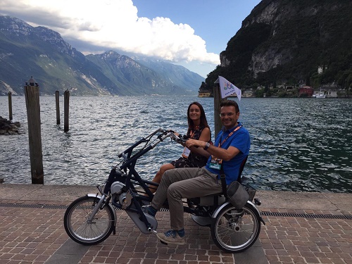 Aangepaste fietsen Van Raam in Italie met Fun2Go duofiets