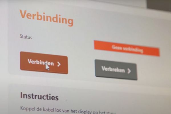 Van Raam dealer tool verbinden en uitlezen 