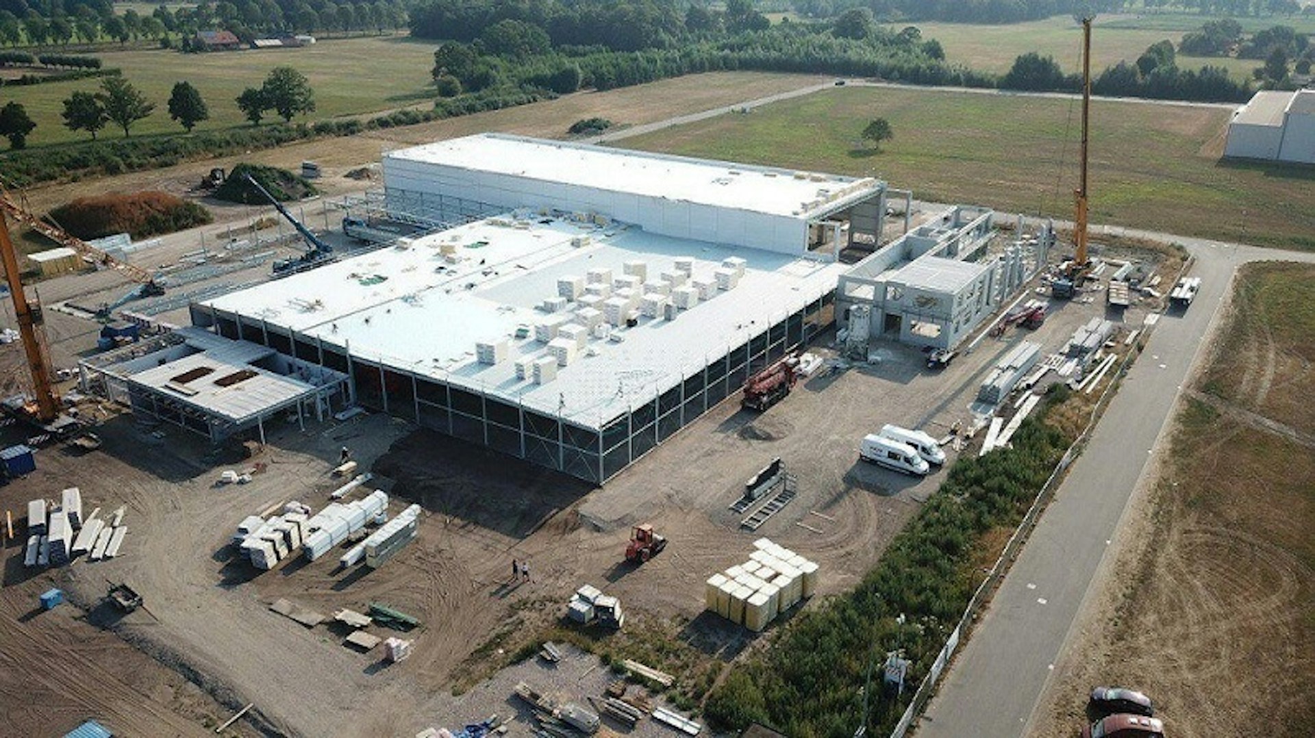 Bovenaanzicht nieuwbouw Van Raam