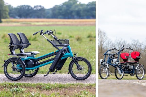 7 différences entre l'assistance au pédalage optionnelle de la première et deuxième génération du vélo double Van Raam Fun2Go