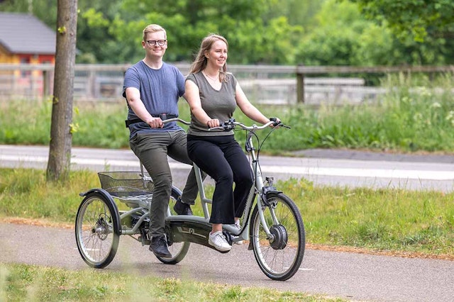 TWINNY PLUS gris agate tandem à trois roues pour adultes