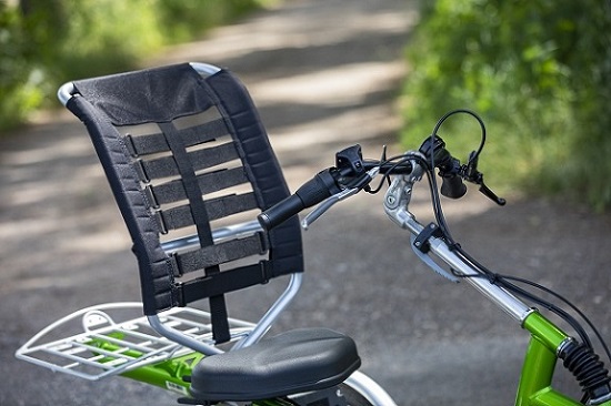 backrest on a bike