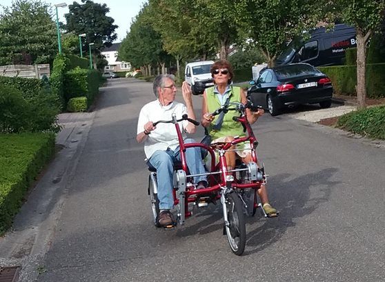 User experience side-by-side tandem Fun2Go by Van Raam - Ankie Terheggen