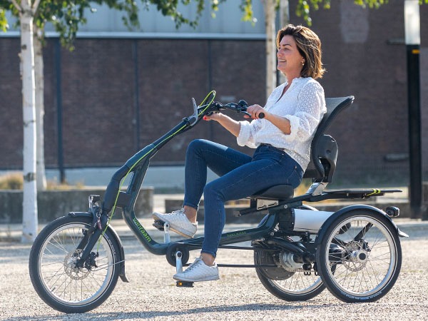 Electric trike tricycle with pedal support for adults