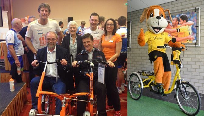 Edwin van der Sar en Roda JC fiets