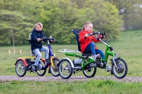Conseils pour l'achat d'un tricycle pour enfants Van Raam avec assistance au pédalage