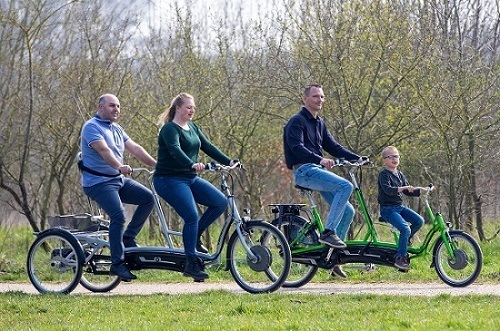 Tandem Van Raam adaptive bikes