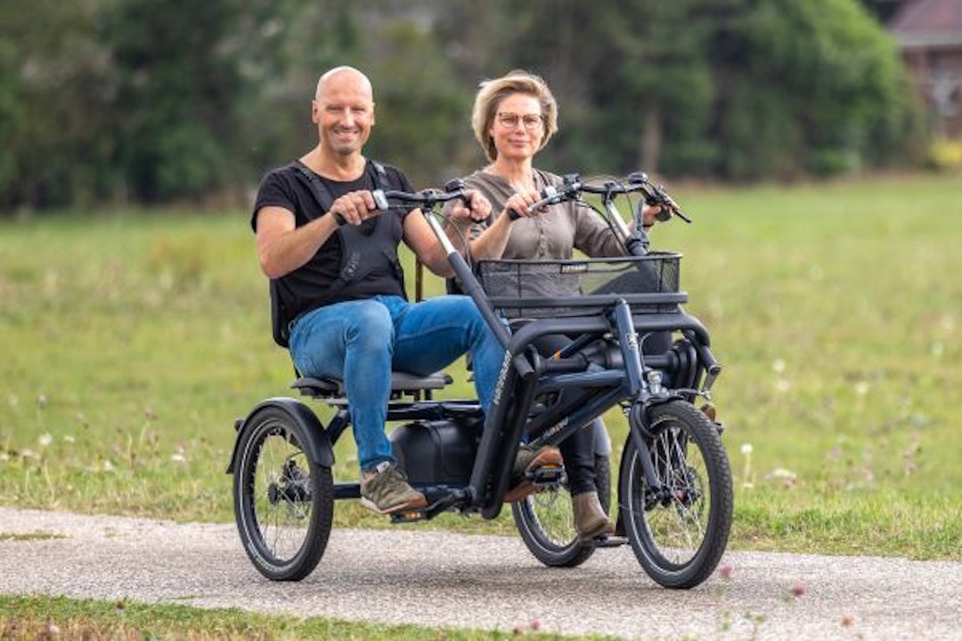 tip voor het fietsen op een fun2go duofiets, bepaal de fietsstand van de bijrijder