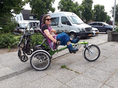 User experience recumbent tricycle Easy Sport Gitty Verbaal Van Raam