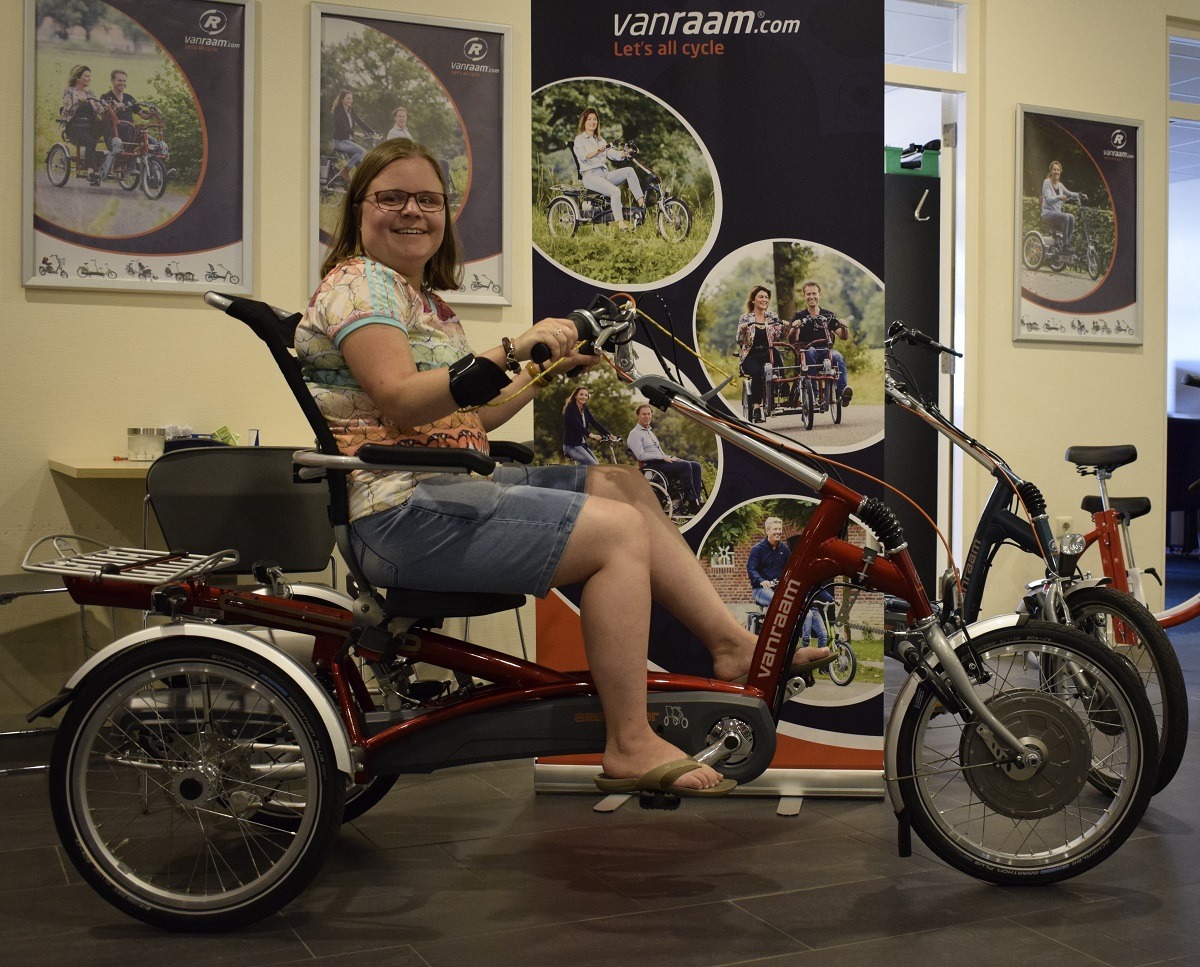 cycling with epilepsy with Van Raam special needs tricycle
