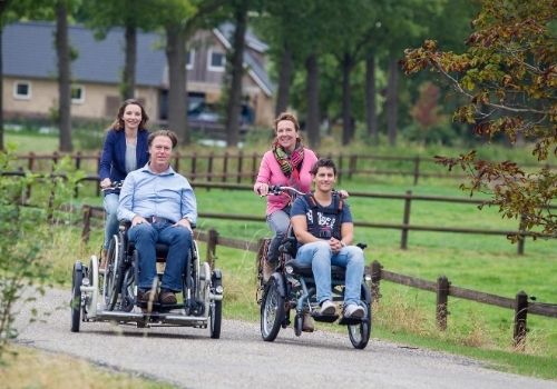 Van Raam rolstoelfietsen testen en proberen bij Welzorg Shop