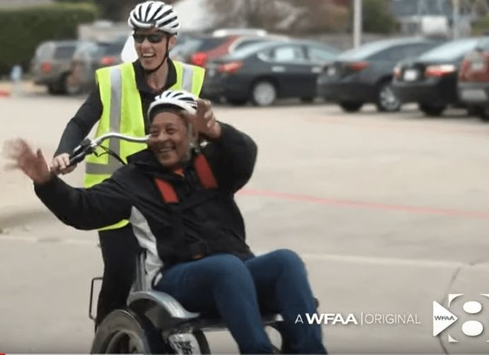 Lone star wheelers met de Opair rolstoelfiets van Van Raam