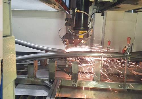 Van Raam 3D laser machine mazak tube processing special needs bikes in operation