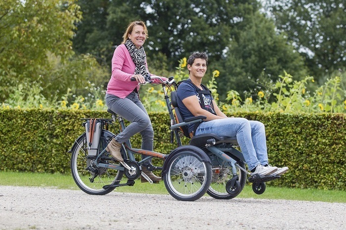 Cargo Bike Rollstuhlfahrrad OPair Van Raam 