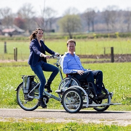 Wheelchair transport bike Van Raam