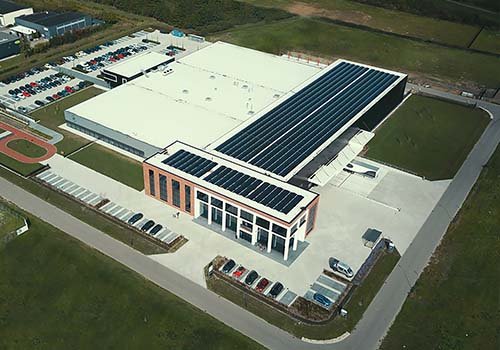 Van Raam fietsfabriek in Varsseveld met showroom