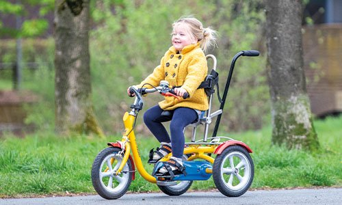 Caractéristiques de conduite du tricycle pour enfant Husky Van Raam
