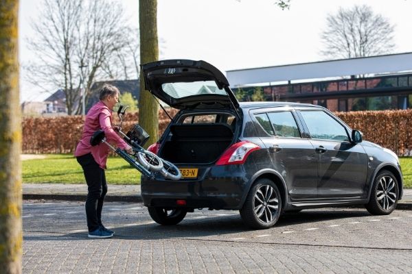 walking aid for elderly van raam city easy to take with you