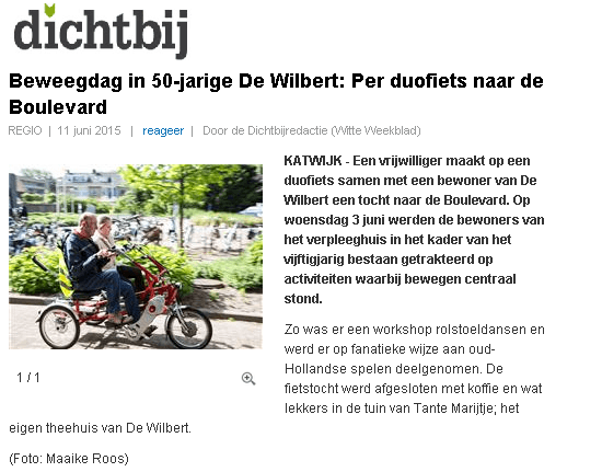Duofiets beweegdag