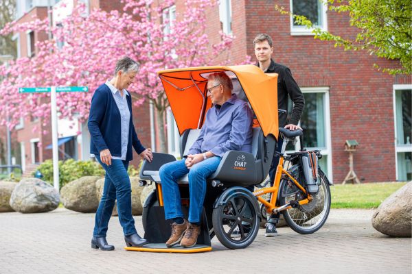 Was ist eine Fahrrad-Rikscha Chat Van Raam leicht Einsteigen