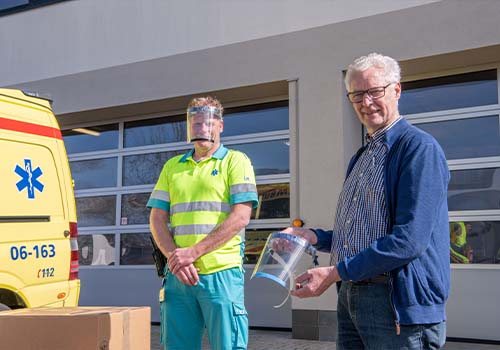 Van Raam 3D printed parts for splash cap White Cross Doetinchem