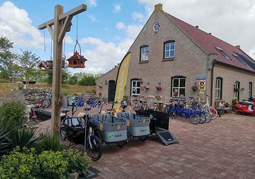 Rental at the Bever of Van Raam adapted bicycles