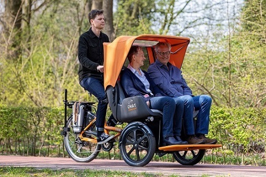 Zitkuip Chat riksja tranportfiets Van Raam