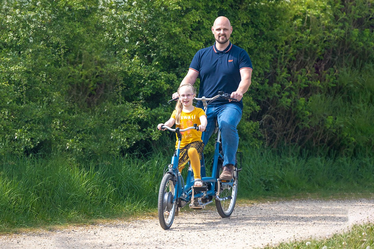 Kindertandem fuer Eltern Kind Kivo Van Raam