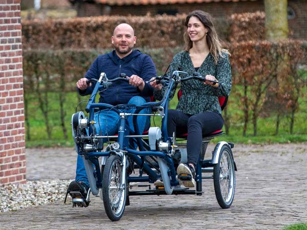 Fietsen met een wisselend energieniveau Van Raam Fun2Go duofiets