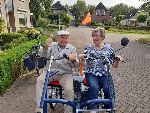 Customer experience father of Ap Dieker - Van Raam Fun2Go double rider cycle