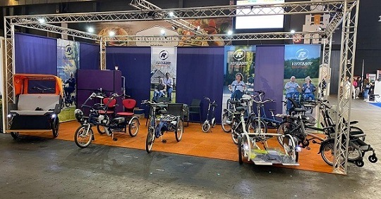 Van Raam with special needs bikes at the REVA fair 