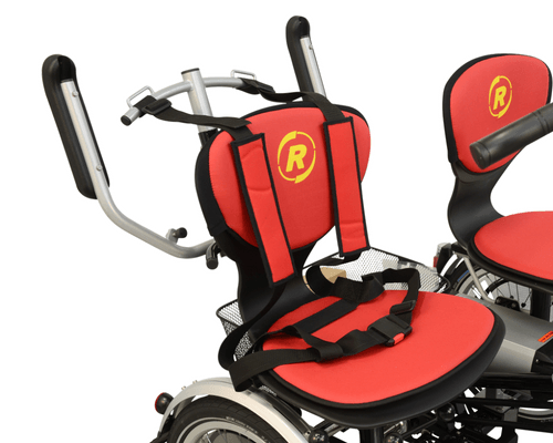 Side-by-side tandem belts and armrests