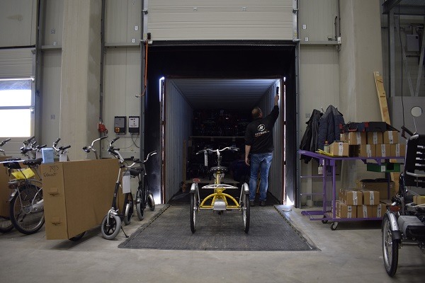 Packing special needs bikes Van Raam