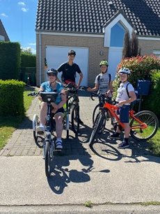 Cycling with the Easy Rider tricycle for adults by Van Raam customer experience Nancy Walravens